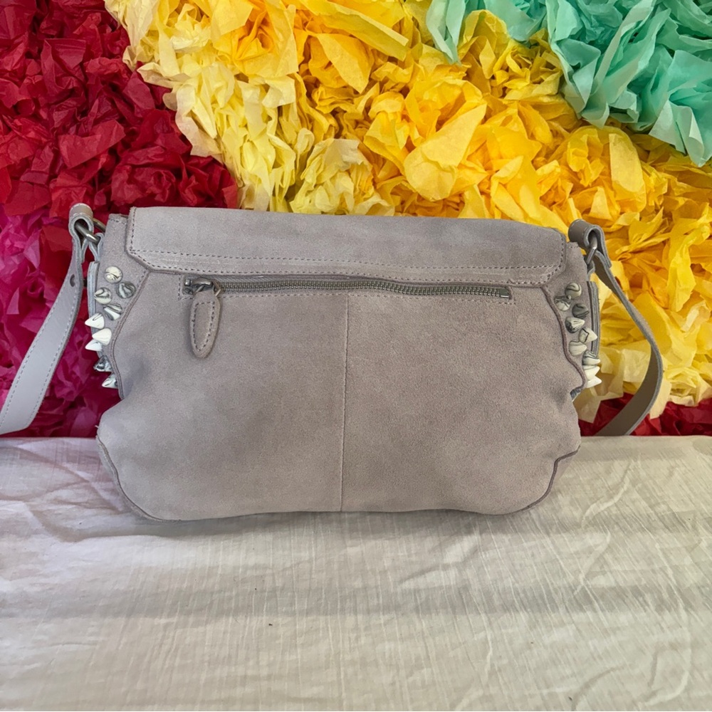 Liebeskind Suede Gray Elegant Crossbody Bag - Picture 2 of 10
